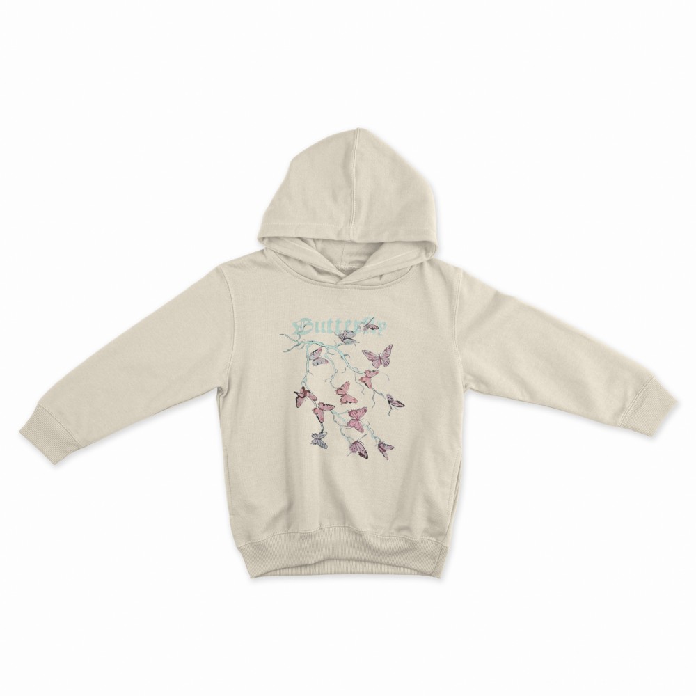 SHEIN Sweater Hoodie Butterfly Print | Free Size
