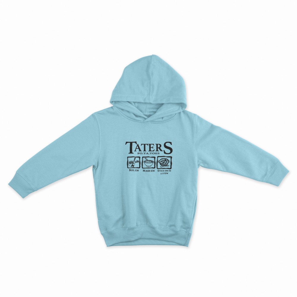 SHEIN Sweater Hoodie TATERS Print | Free Size