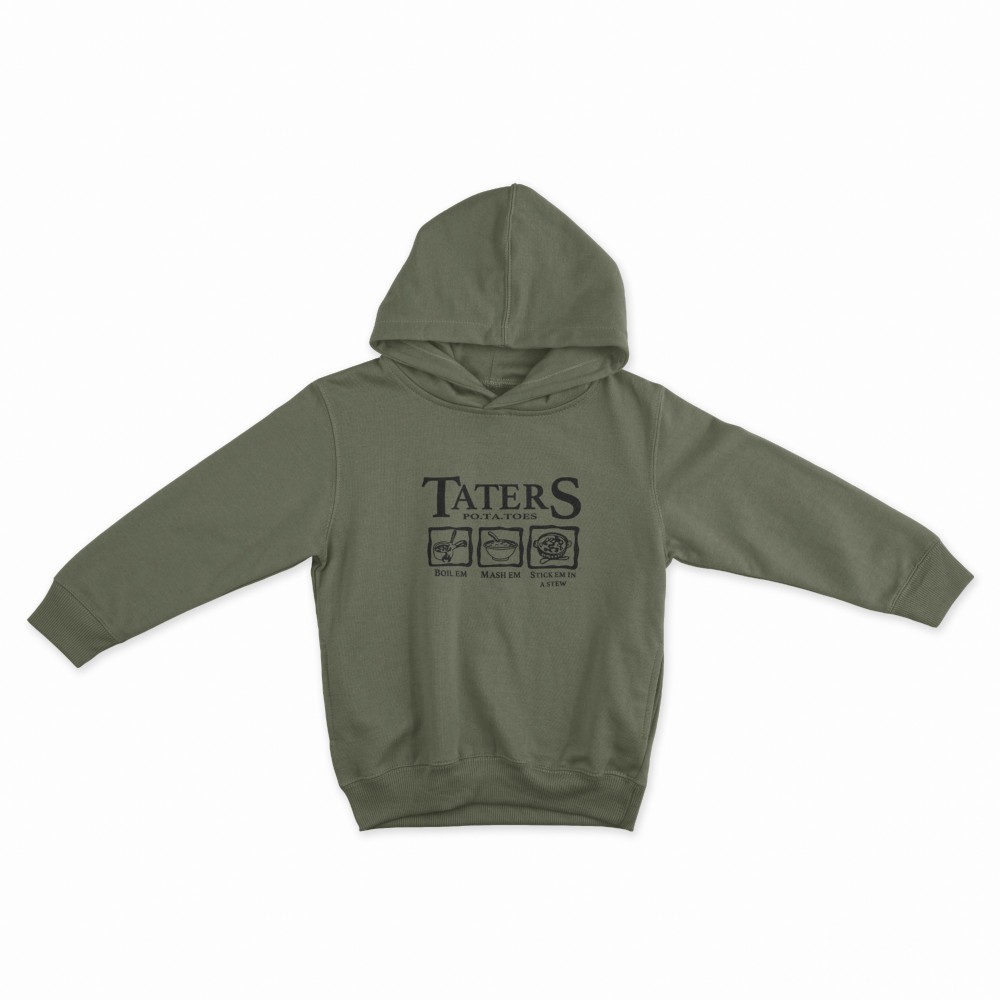 SHEIN Sweater Hoodie TATERS Print | Free Size