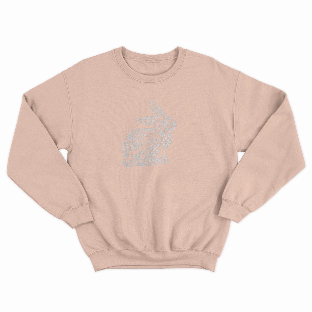 SHEIN Sweater Hoodie Rabbit Print | Free Size
