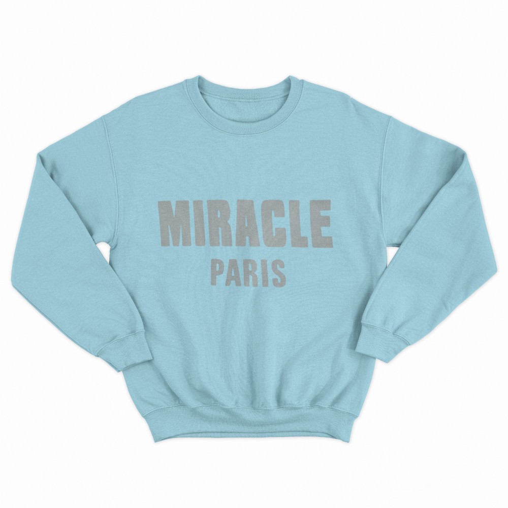 SHEIN Sweater Hoodie MIRACLE PARIS Print | Free Size