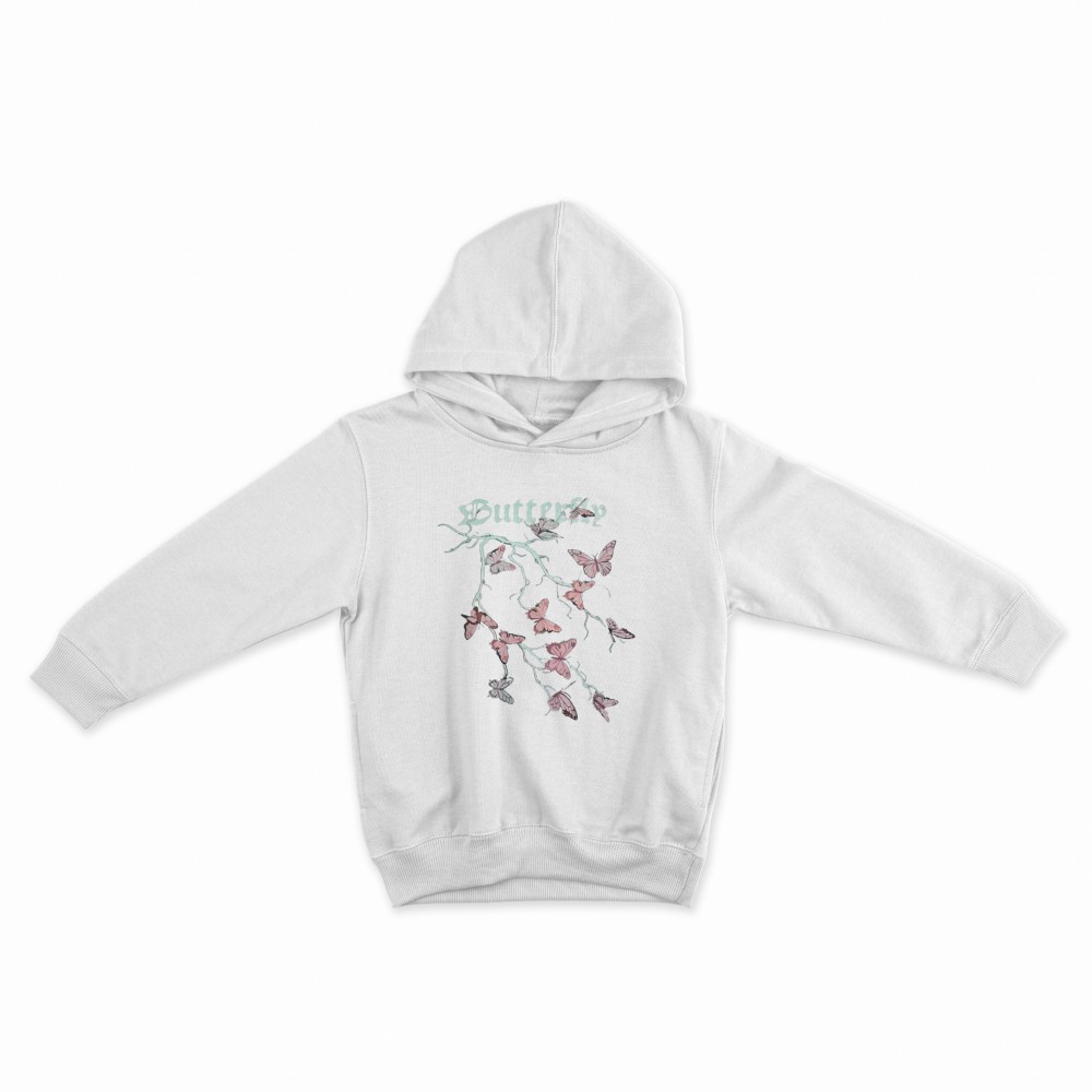 SHEIN Sweater Hoodie Butterfly Print | Free Size