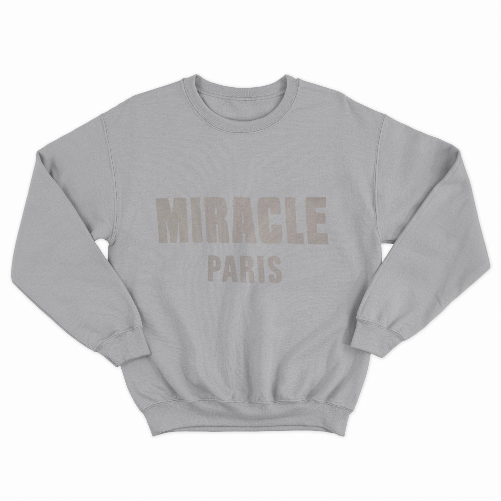 SHEIN Sweater Hoodie MIRACLE PARIS Print | Free Size