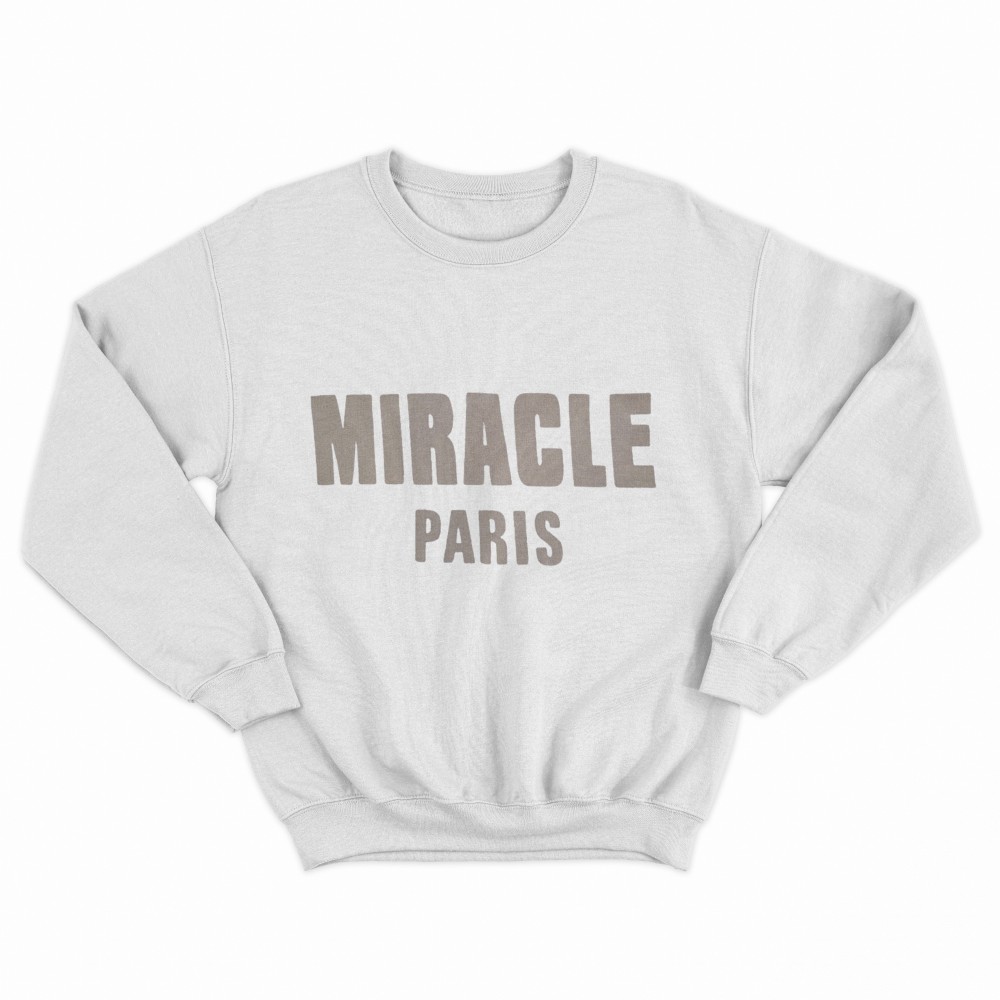 SHEIN Sweater Hoodie MIRACLE PARIS Print | Free Size