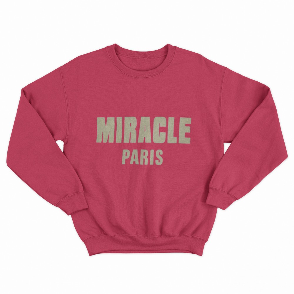 SHEIN Sweater Hoodie MIRACLE PARIS Print | Free Size