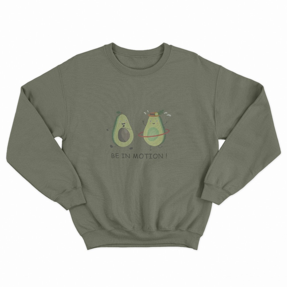 SHEIN Sweater Hoodie Avocados Print | Free Size