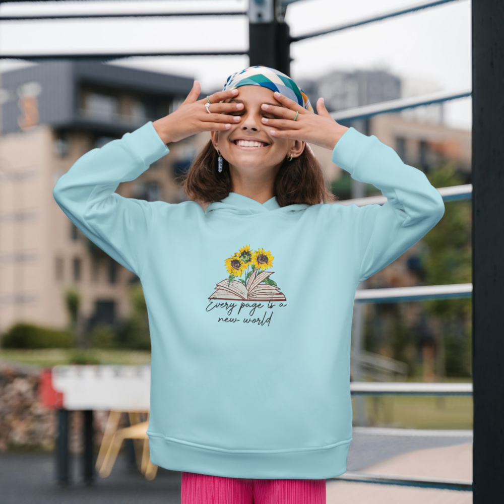 SHEIN Sweater Hoodie Sun Flower Print | Free Size