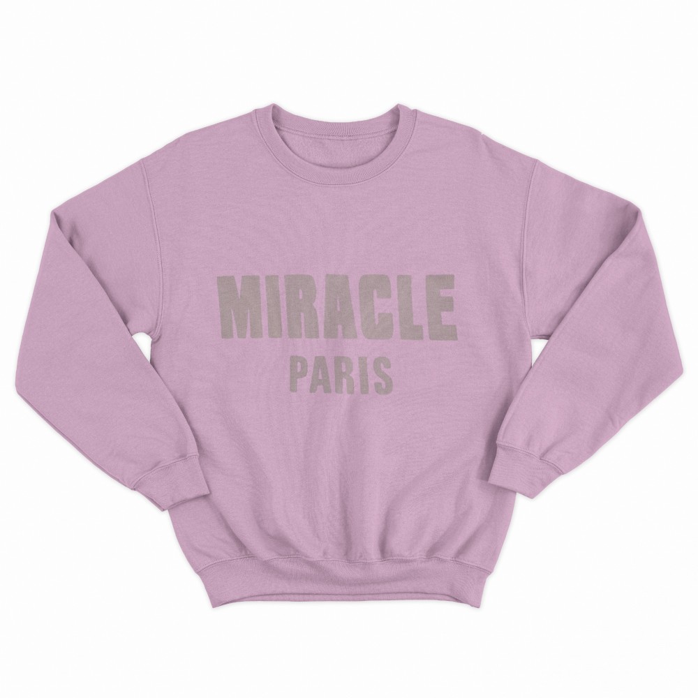 SHEIN Sweater Hoodie MIRACLE PARIS Print | Free Size