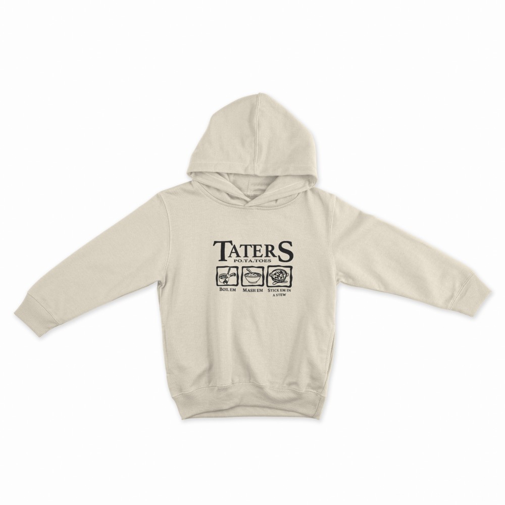 SHEIN Sweater Hoodie TATERS Print | Free Size