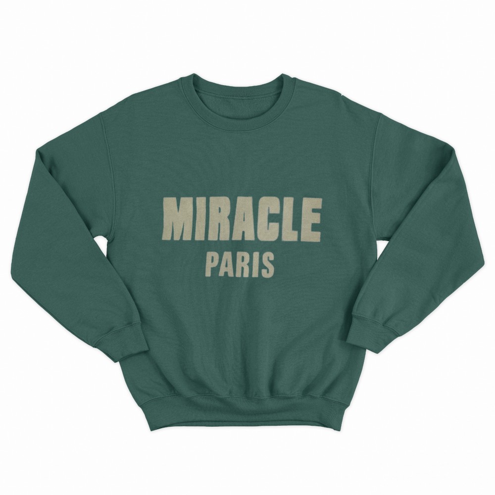 SHEIN Sweater Hoodie MIRACLE PARIS Print | Free Size