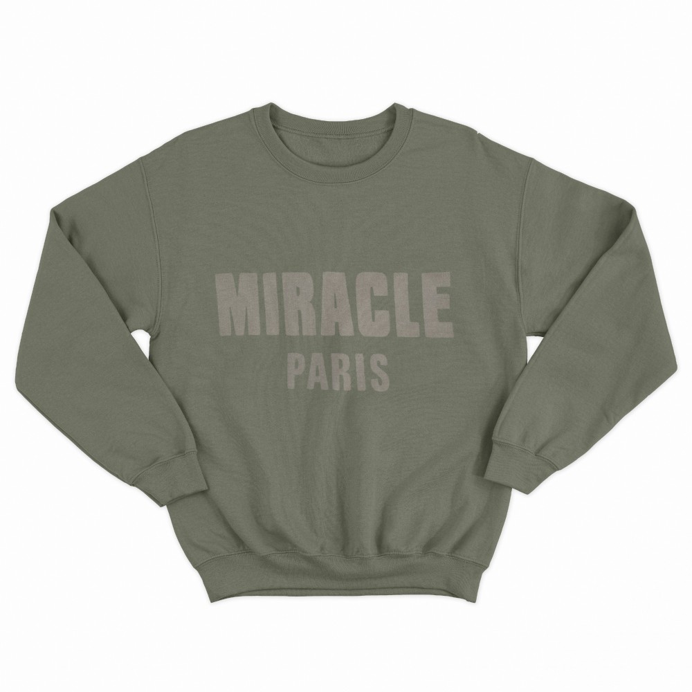 SHEIN Sweater Hoodie MIRACLE PARIS Print | Free Size