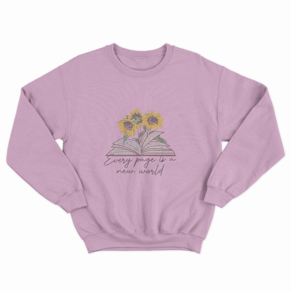 SHEIN Sweater Hoodie Sun Flower Print | Free Size