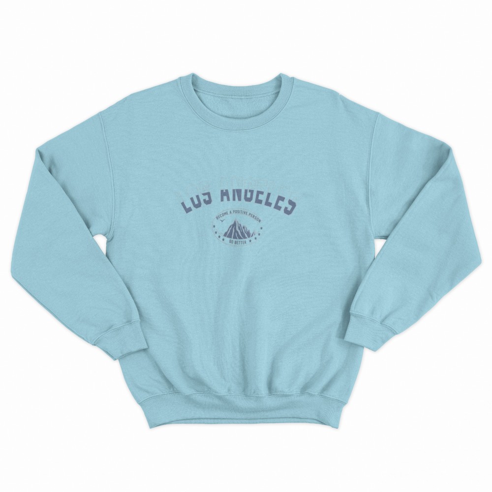 SHEIN Sweater Hoodie LOSANGELES Print | Free Size