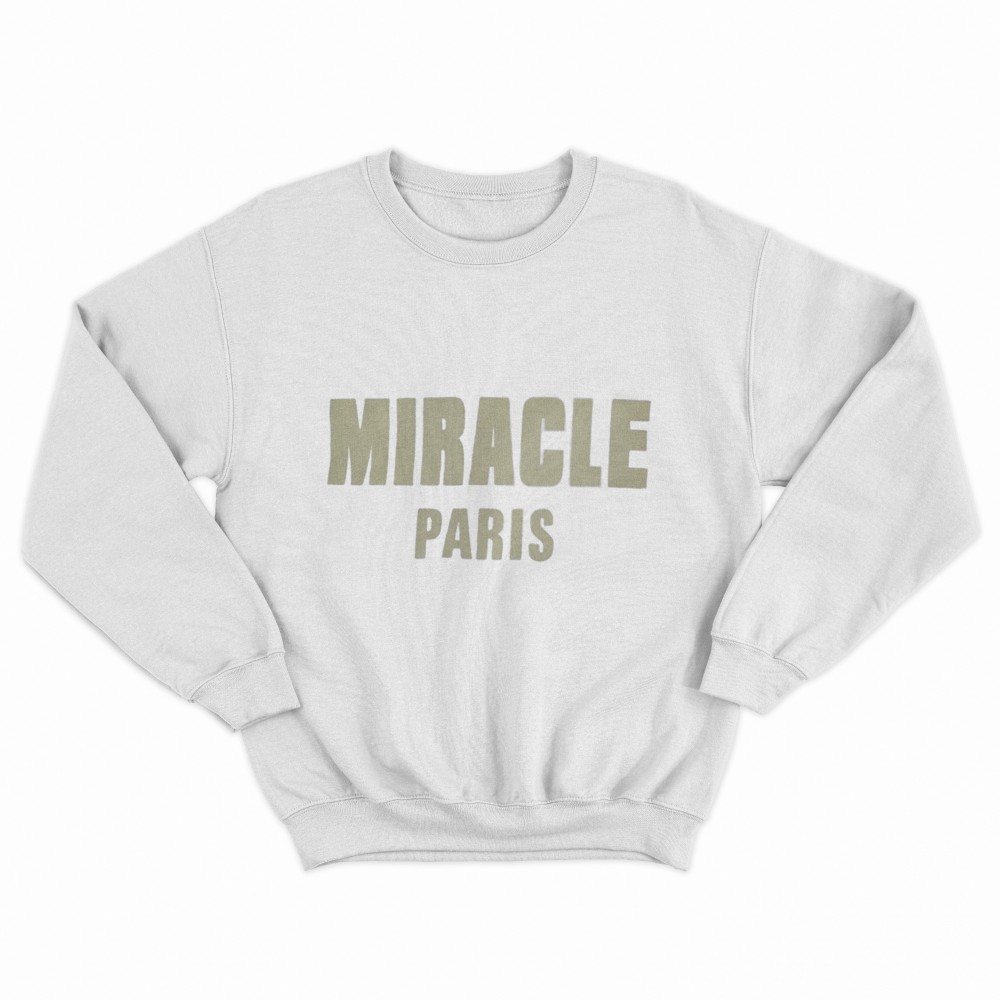 SHEIN Sweater Hoodie MIRACLE PARIS Print | Free Size