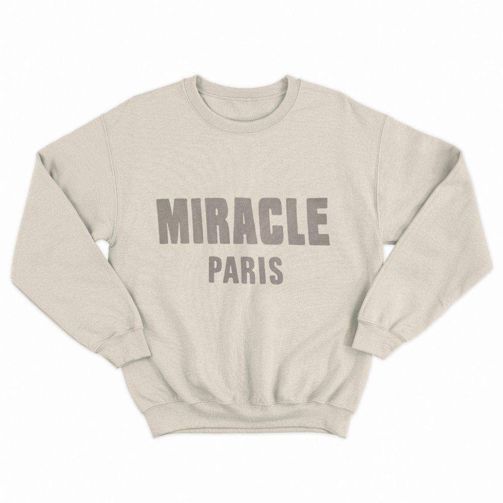 SHEIN Sweater Hoodie MIRACLE PARIS Print | Free Size