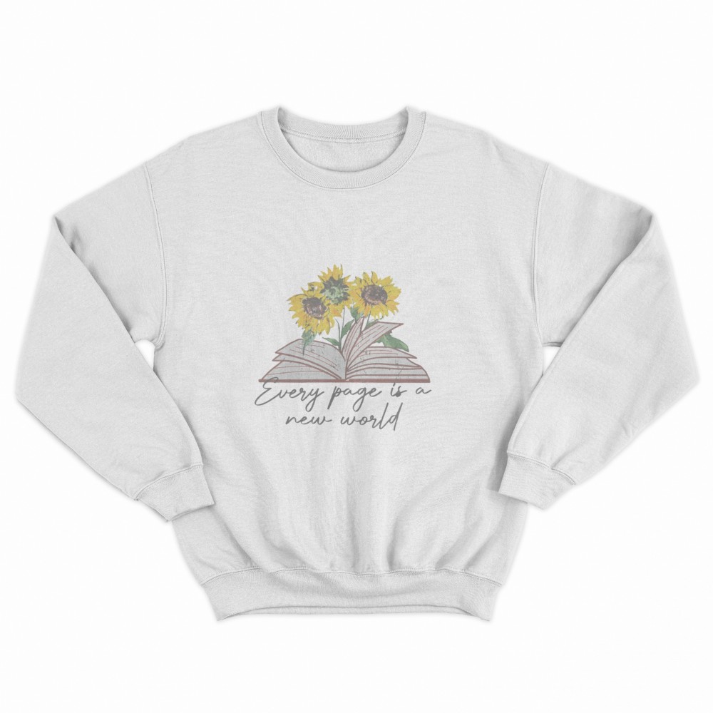 SHEIN Sweater Hoodie Sun Flower Print | Free Size