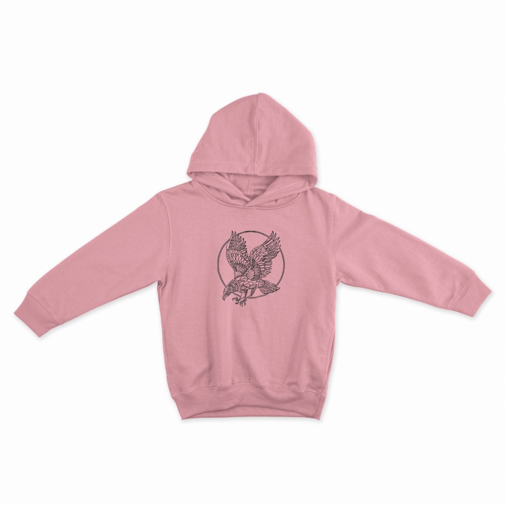 SHEIN Sweater Hoodie Eagle Print | Free Size