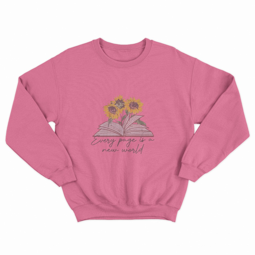 SHEIN Sweater Hoodie Sun Flower Print | Free Size