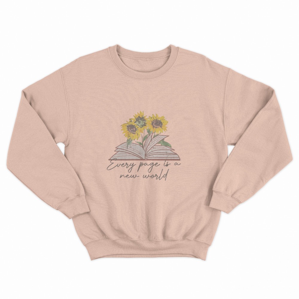 SHEIN Sweater Hoodie Sun Flower Print | Free Size