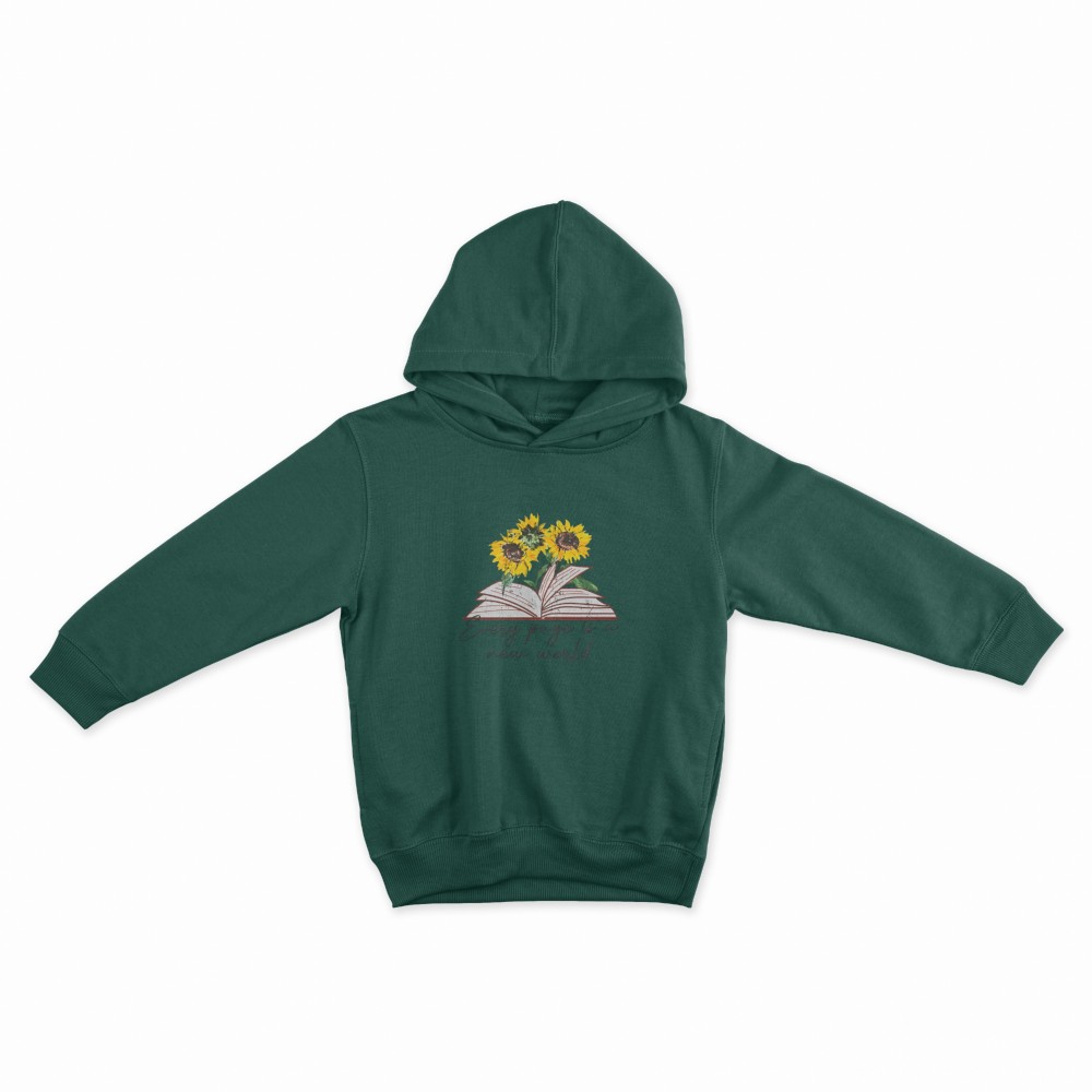 SHEIN Sweater Hoodie Sun Flower Print | Free Size