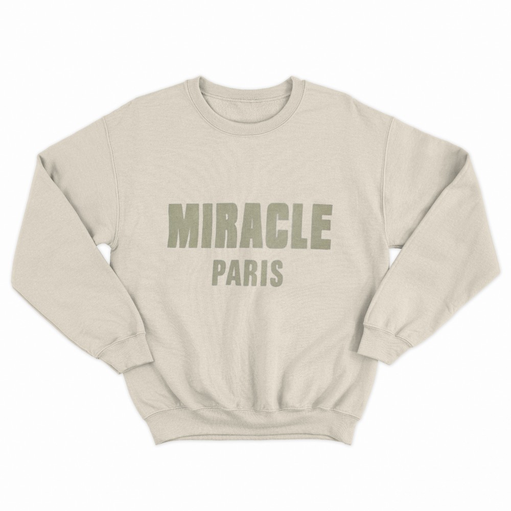 SHEIN Sweater Hoodie MIRACLE PARIS Print | Free Size