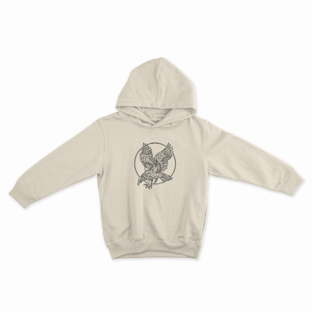 SHEIN Sweater Hoodie Eagle Print | Free Size