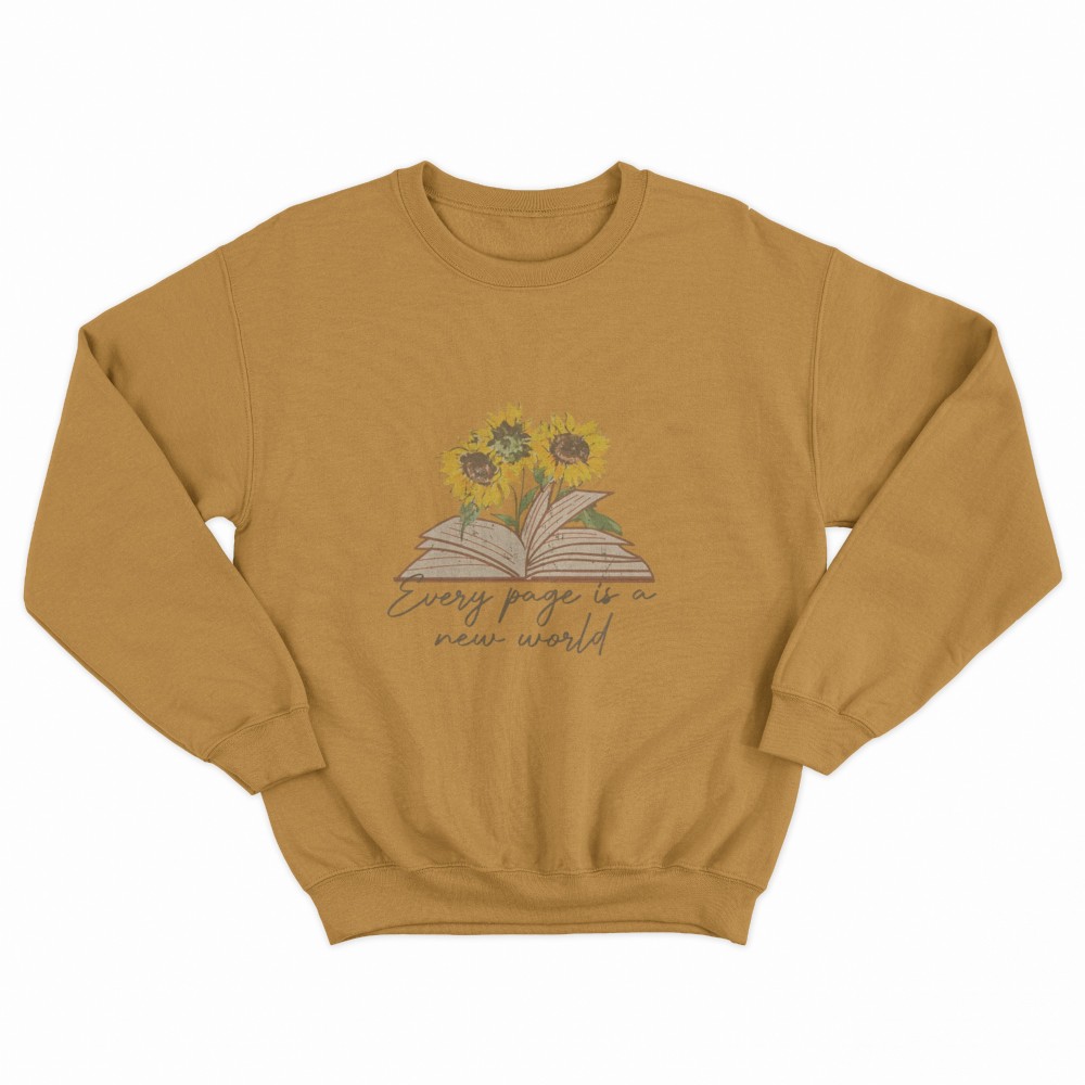 SHEIN Sweater Hoodie Sun Flower Print | Free Size