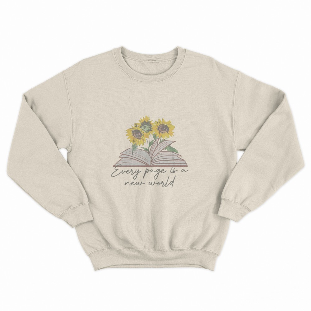 SHEIN Sweater Hoodie Sun Flower Print | Free Size