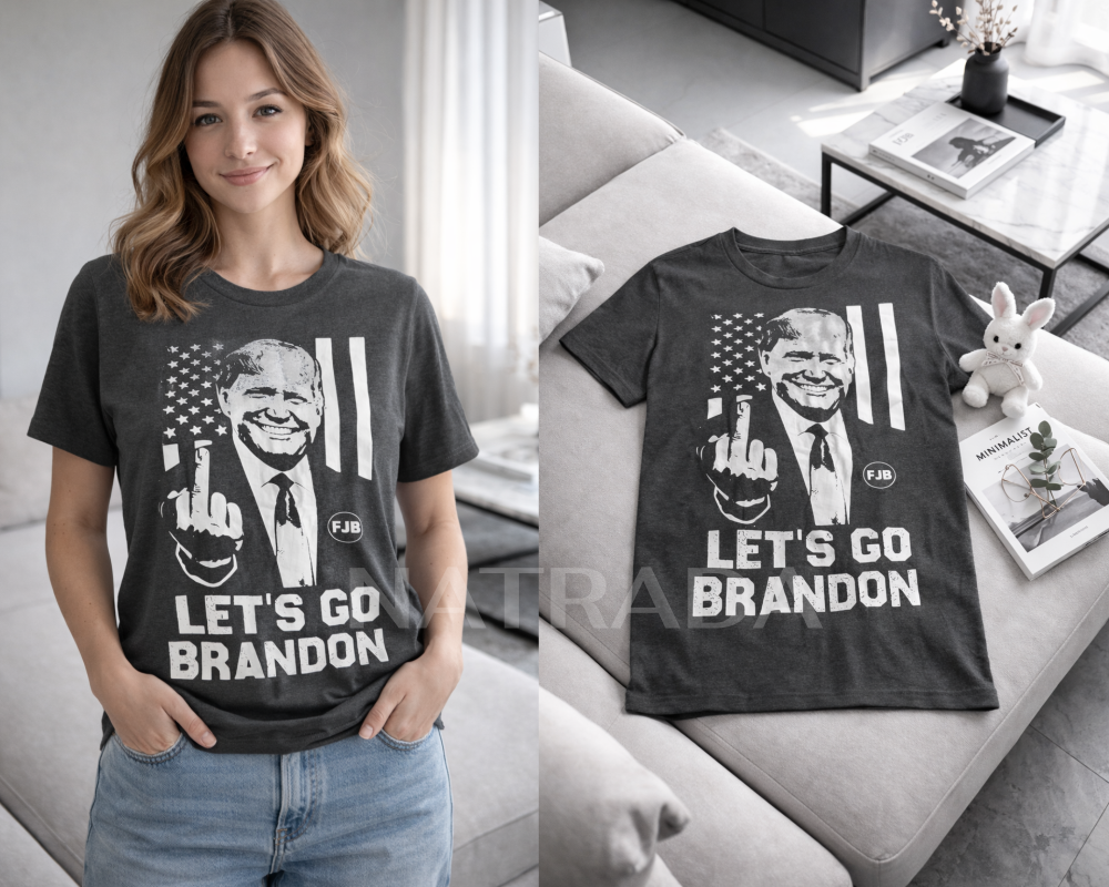 TS020 : เสื้อยืดสกรีนลาย Let’s Go Brandon สไตล์วินเทจ (พร้อมส่งภายใน 24 ชม.) Vintage Let’s Go Brandon Graphic T-Shirt (Ready to Ship Within 24 Hours)
