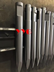 Montabert Breaker Chisel Hydraulic Hammer Tools Breaker Moil Point Chisel Rock Breaker Chisel With 40cr Steel Material