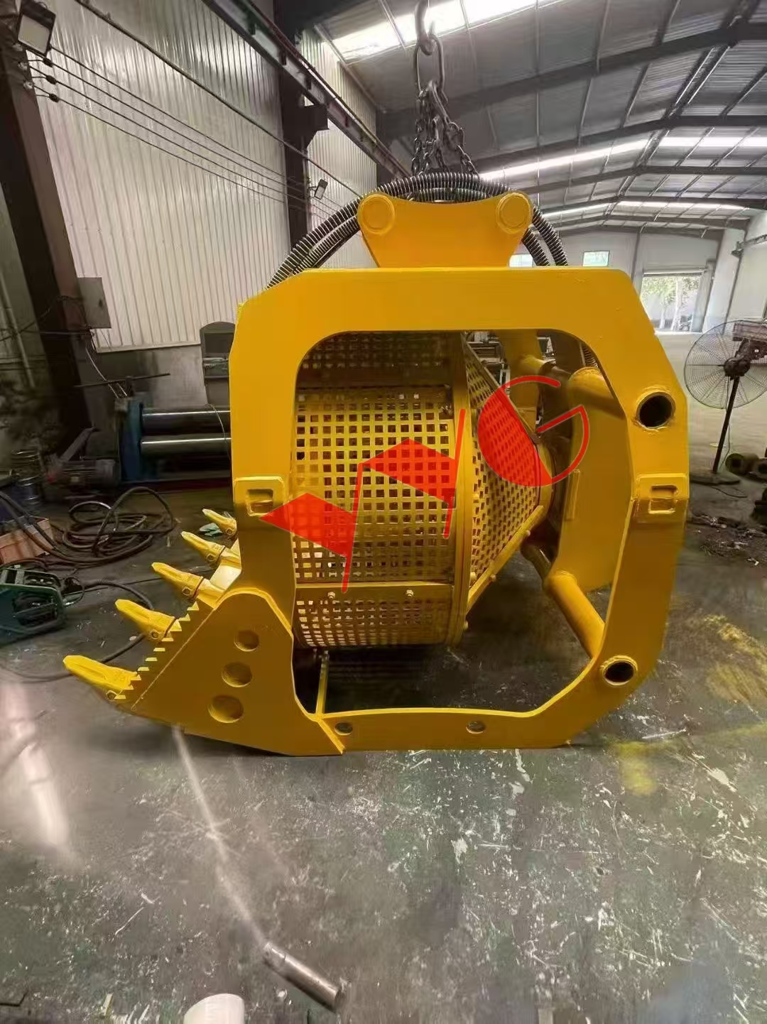 New 5-20 Ton Excavator Grid Mesh Sieve Filter Rotating Screening Bucket
