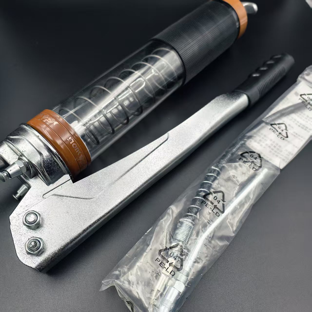 High-Pressure Transparent Excavator Manual Grease Gun