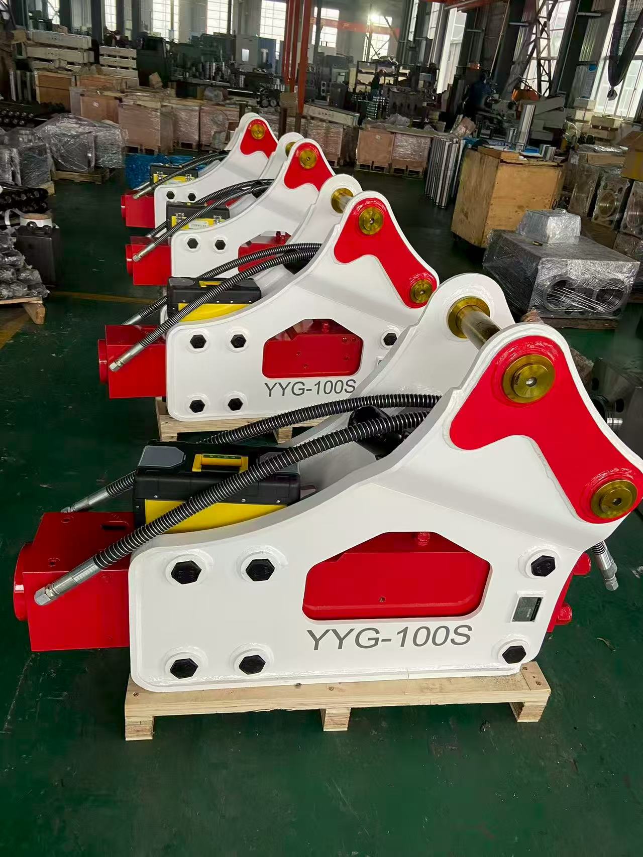 New 13 Ton Excavator Hydraulic Rock Breaker SB81 Model Rock Hammers for Construction Mining Chisel Pump Gearbox Bearing Core