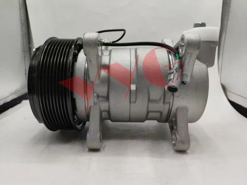Auto AC Compressor 709 7H15 Short String 8PK 24V 123MMQD Thin Back Cover air Conditioner Compressor