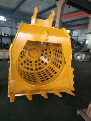 Excavator Attachment with Rotary Screening Tilt Bucket Engine Gearbox Core Components