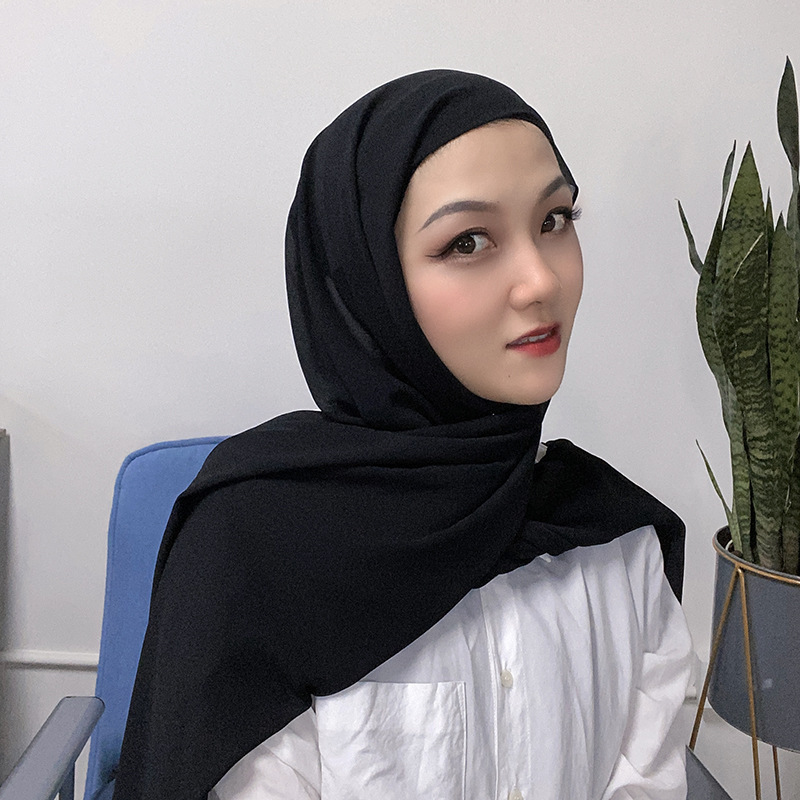 Instant hijab chiffon shawl with cotton Inner cap B001
