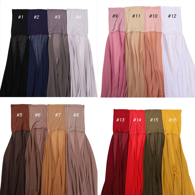 Instant hijab chiffon shawl with cotton Inner cap B001