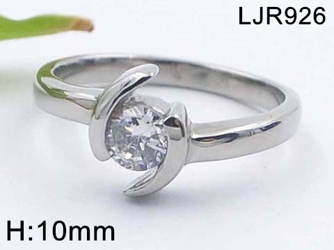 Stainless Steel Jewelry Casting Zircon Ring