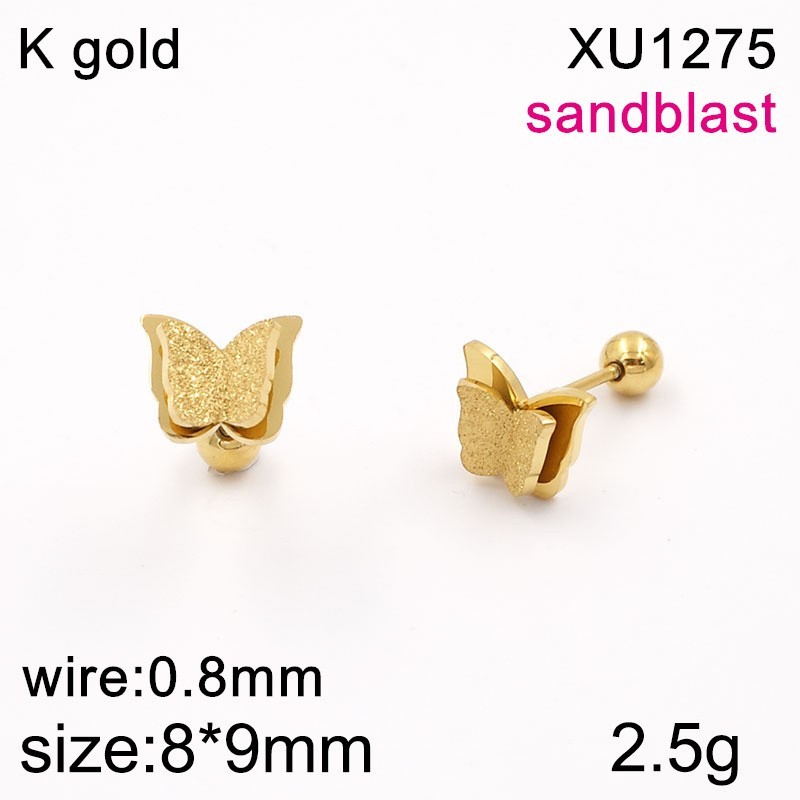 Stainless Steel New Trendy Animal Butterfly Golden Body Jewelry