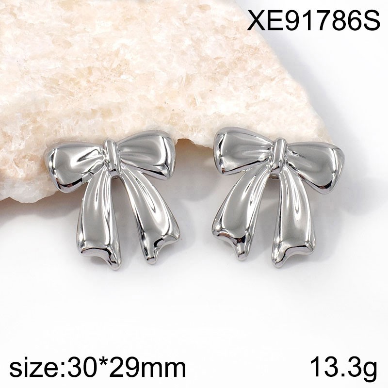 Stainless Steel Jewelry New Trendy Bowknot Golden SET