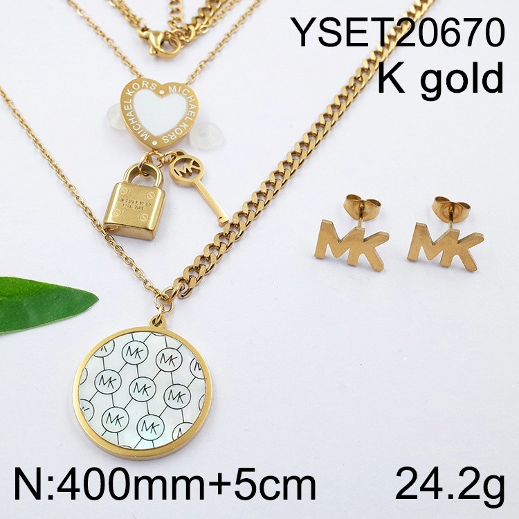 Stainless Steel Jewelry Golden SET