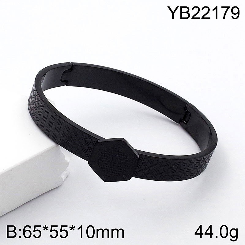 Stainless Steel Jewelry Black Bangle