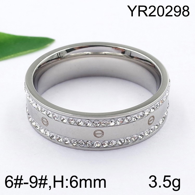 Stainless Steel Jewelry Steel Color Ring