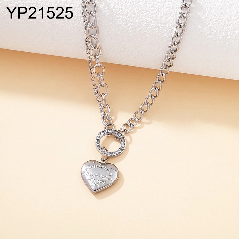 Stainless Steel New Trendy Women Jewelry Steel color Pendant