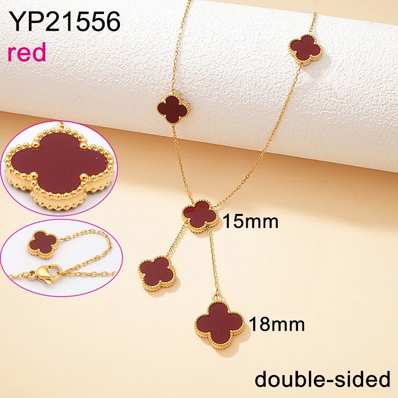 Stainless Steel New Trendy Man Jewelry Double-sided Red SYC Golden Pendant