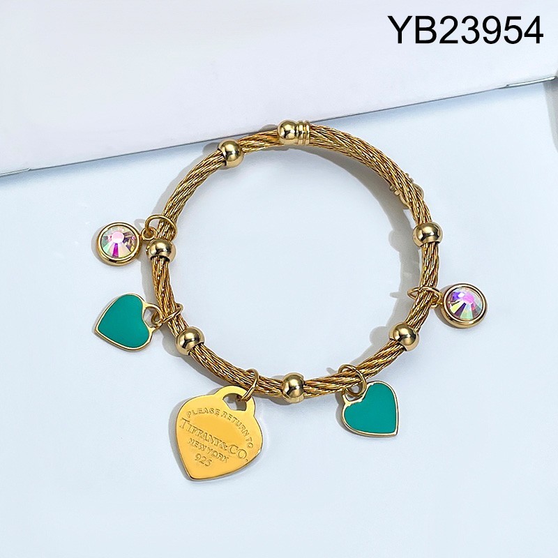Stainless Steel New Trendy Women Jewelry Golden Open Wire Bangle