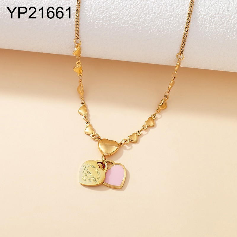 Level B Stainless Steel New Trendy Women Jewelry Golden Pendant