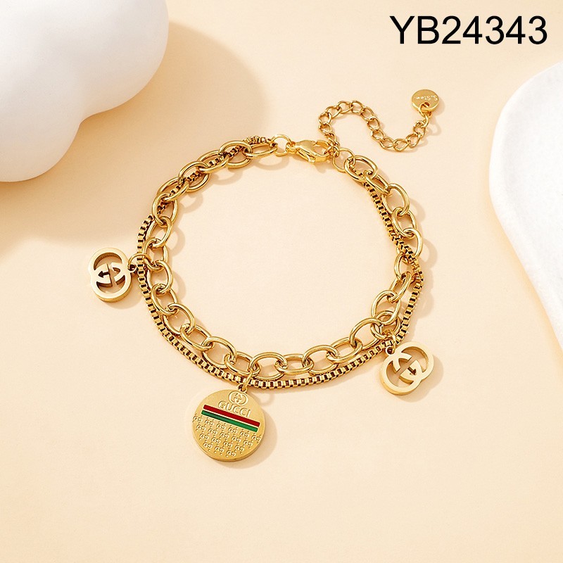 Level B Stainless Steel New Trendy Women Jewelry Golden Bracelet