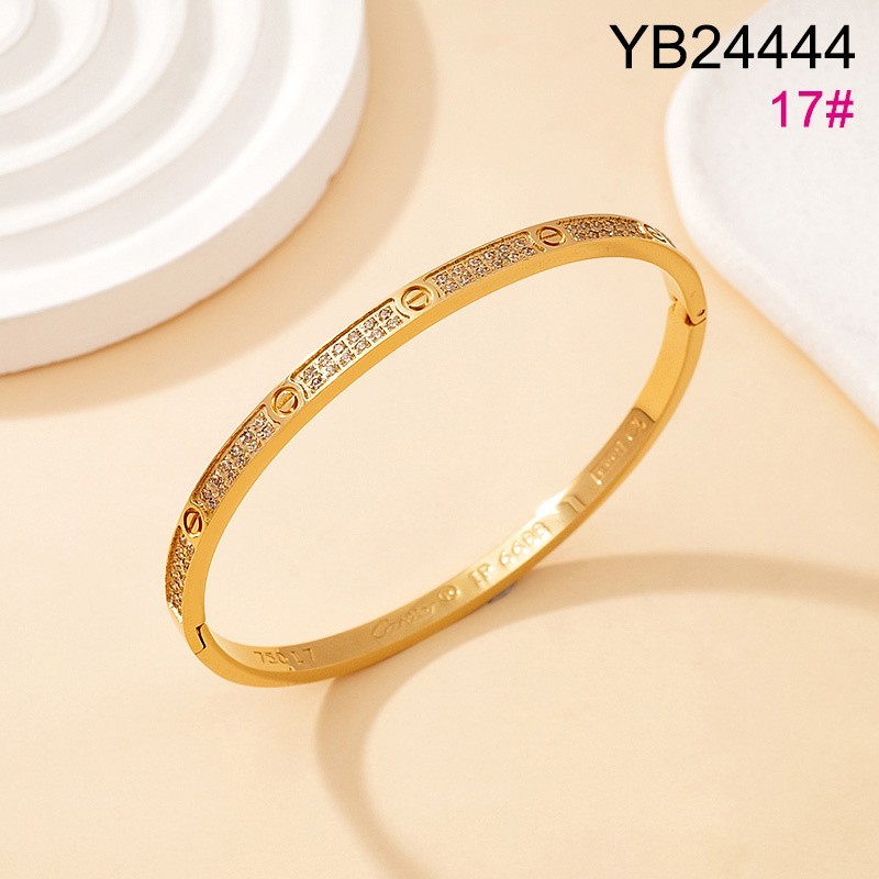 Level B Stainless Steel New Trendy Women Jewelry Golden Bangle