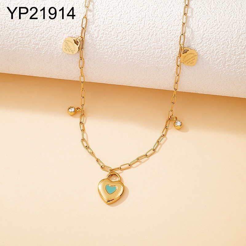 Level B Stainless Steel New Trendy Women Jewelry Golden Pendant
